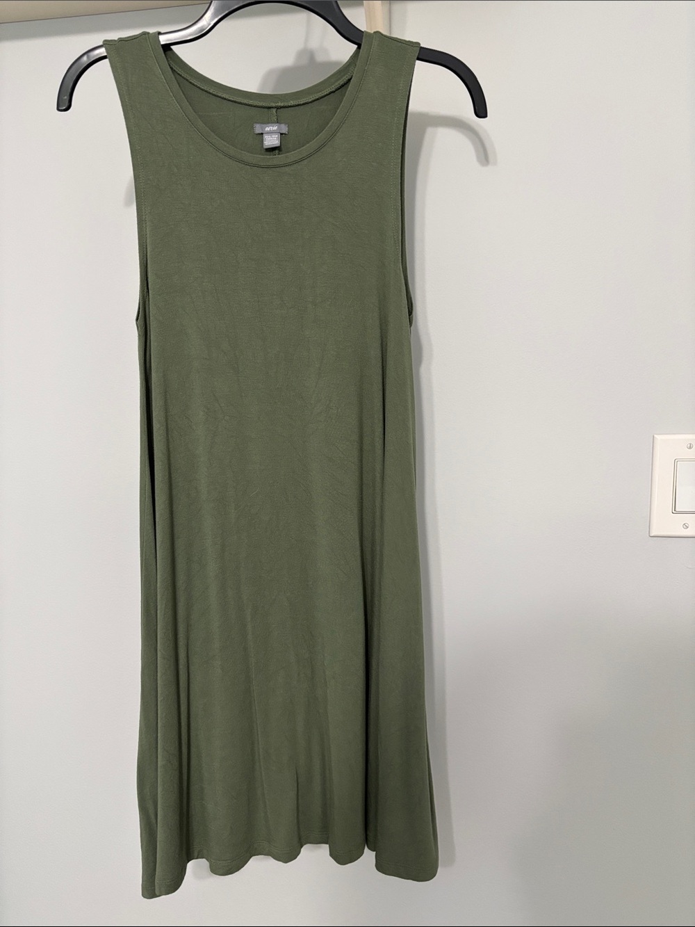 aerie Olive Green Sleeveless  Dress